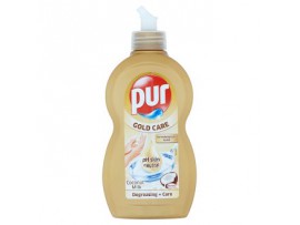 Pur Gold Care Жидкость для мытья посуды (кокосовое молоко), 420 мл